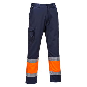 Portwest L049 - Hi-Vis könnyű, kéttónusú Combat nadrág, narancs/tengerészkék termék fő termékképe