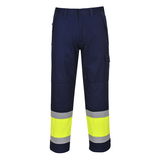 Portwest MV26 - Hi-Vis Modaflame nadrág, sárga/tengerészkék