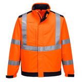 Portwest MV72 - Modaflame Multi Norm Arc softshell kabát, narancs/tengerészkék