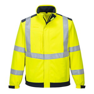 Portwest MV72 - Modaflame Multi Norm Arc softshell kabát, sárga/tengerészkék termék fő termékképe