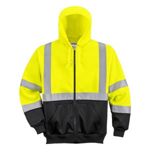 Portwest B315 - Hi-Vis kéttónusú kapucnis pulóver, sárga/fekete termék fő termékképe