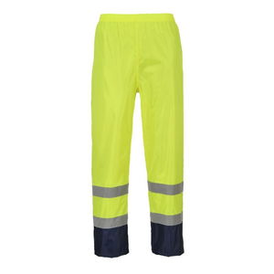 Portwest H444 - Hi-Vis Classic Contrast esőnadrág, sárga/tengerészkék termék fő termékképe