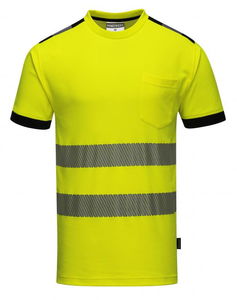 Portwest T181 - PW3 Hi-Vis jól láthatósági póló, sárga/fekete termék fő termékképe