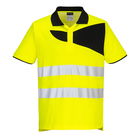 Portwest PW212 - PW2 Hi-Vis pólóing S/S, sárga/fekete