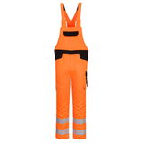 Portwest PW244 - PW2 Hi-Vis kantáros nadrág, narancs/fekete