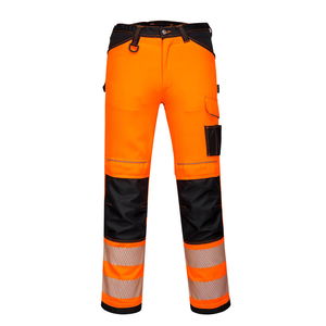 Portwest PW303 - PW3 Hi-Vis könnyű stretch nadrág, narancs/fekete termék fő termékképe