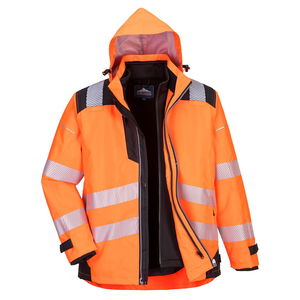 Portwest PW365 - PW3 Hi-Vis 3:1 kabát, narancs/fekete termék fő termékképe