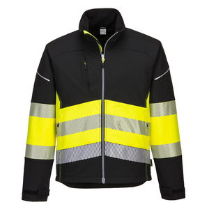 Portwest PW375 - PW3 Hi-Vis Class 1 softshell kabát (3L), fekete/sárga termék fő termékképe