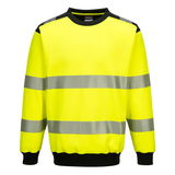 Portwest PW379 - PW3 Hi-Vis környakas pulóver, sárga/fekete