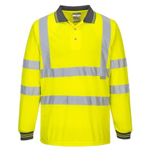 Portwest S277 - Hi-Vis hosszú ujjú pólóing, sárga termék fő termékképe