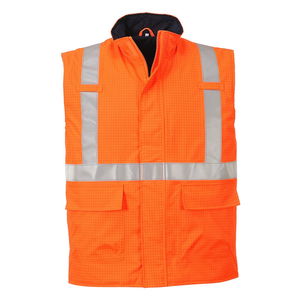 Portwest S776 - Bizflame Rain Hi-Vis antisztatikus, bélelt FR mellény, narancs termék fő termékképe