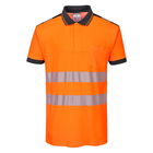 Portwest T180 - PW3 Hi-Vis jól láthatósági pólóing S/S, narancs/fekete