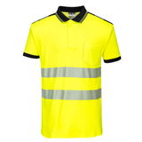 Portwest T180 - PW3 Hi-Vis jól láthatósági pólóing S/S, sárga/fekete