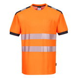 Portwest T181 - PW3 Hi-Vis jól láthatósági póló, narancs/szürke