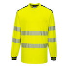 Portwest T185 - PW3 Hi-Vis hosszú ujjú póló, sárga/fekete