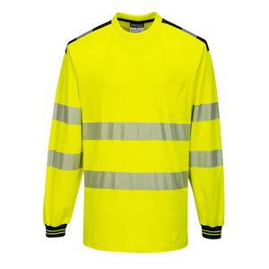 Portwest T185 - PW3 Hi-Vis hosszú ujjú póló, sárga/fekete termék fő termékképe