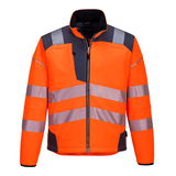 Portwest T402 - PW3 Hi-Vis softshell kabát, narancs/szürke