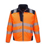 Portwest T402 - PW3 Hi-Vis softshell kabát, narancs/tengerészkék