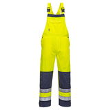 Portwest TX72 - Girona Hi-Vis mellesnadrág, sárga/tengerészkék