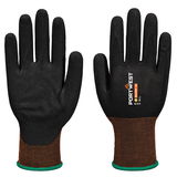 Portwest A375 - GP Grip 18 érdesített nitril mikrohabos kesztyű, fekete