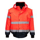 Portwest C465 - Hi-Vis 3 az 1-ben kontrasztos bomber dzseki, piros/tengerészkék