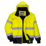 Portwest C465 - Hi-Vis 3 az 1-ben kontrasztos bomber dzseki, sárga/fekete