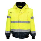 Portwest C465 - Hi-Vis 3 az 1-ben kontrasztos bomber dzseki, sárga/tengerészkék