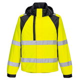 Portwest CD860 - WX2 Eco Hi-Vis jól láthatósági bélelt kabát, sárga/fekete