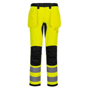 Portwest CD889 - WX2 Hi-Vis nadrág lezippzározható lengőzsebbel, sárga/fekete termék fő termékképe