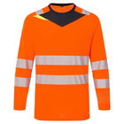 Portwest DX416 - DX4 Hi-Vis hosszú ujjú póló L/S, narancs/fekete