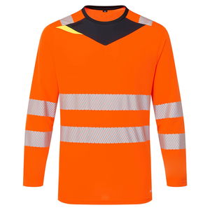 Portwest DX416 - DX4 Hi-Vis hosszú ujjú póló L/S, narancs/fekete termék fő termékképe