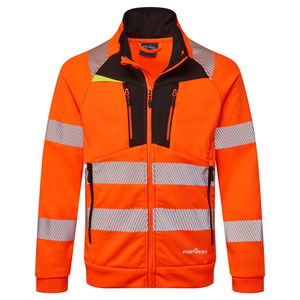 Portwest DX477 - DX4 Hi-Vis Funnel Neck pulóver, narancs/fekete termék fő termékképe