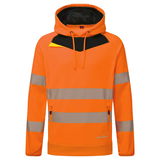 Portwest DX483 - DX4 Hi-Vis kapucnis pulóver, narancs/fekete