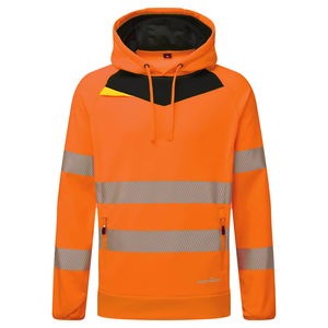 Portwest DX483 - DX4 Hi-Vis kapucnis pulóver, narancs/fekete termék fő termékképe