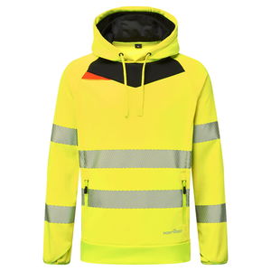 Portwest DX483 - DX4 Hi-Vis kapucnis pulóver, sárga/fekete termék fő termékképe