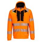 Portwest DX484 - DX4 Hi-Vis kapucnis pulóver, narancs/fekete