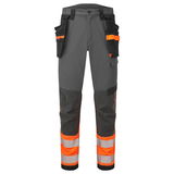 Portwest EV442 - EV4 Hi-Vis Stretch Class 1 Holster lengőzsebes nadrág, narancs/szürke