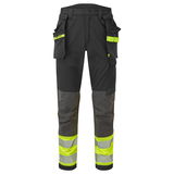 Portwest EV442 - EV4 Hi-Vis Stretch Class 1 Holster lengőzsebes nadrág, sárga/fekete