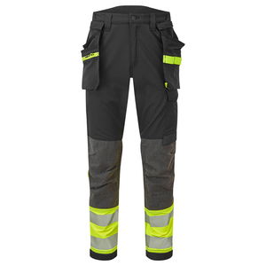 Portwest EV442 - EV4 Hi-Vis Stretch Class 1 Holster lengőzsebes nadrág, hosszított, sárga/fekete termék fő termékképe