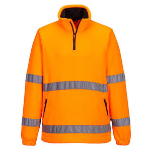 Portwest F302 - Hi-Vis 1/2 Zip jól láthatósági polár pulóver, narancs termék fő termékképe