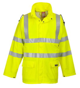 Portwest FR41 - Sealtex Flame Hi-Vis esőkabát, sárga termék fő termékképe