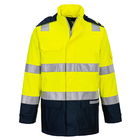 Portwest FR605 - Bizflame Rain+ Hi-Vis Light Arc lángálló kabát, sárga/tengerészkék