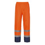 Portwest H444 - Hi-Vis Classic Contrast esőnadrág, narancs/tengerészkék