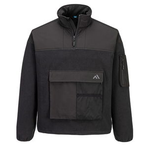 Portwest KX378 - KX3 1/4 Zip polár pulóver, fekete termék fő termékképe