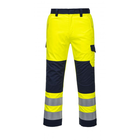 Portwest MV46 - Hi-Vis Modaflame nadrág, sárga/tengerészkék