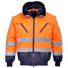 Portwest PJ50 - Hi-Vis 3:1 pilótadzseki, narancs/tengerészkék