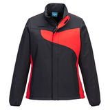 Portwest PW278 - PW2 női softshell dzseki (2L), fekete/piros