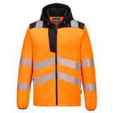 Portwest PW335 - PW3 Hi-Vis Technical kapucnis polár pulóver, narancs/fekete