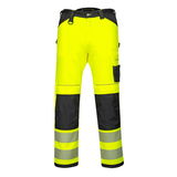 Portwest PW340 - PW3 Hi-Vis nadrág, rövidített, sárga/fekete