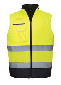 Portwest S267 - Hi-Vis kéttónusú mellény, sárga/tengerészkék termék fő termékképe